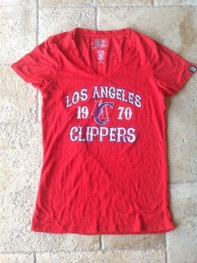 Los Angeles Clippers Red V-Neck Tee